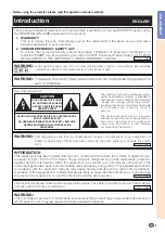 Предварительный просмотр 3 страницы Sharp XG-P560W - WXGA DLP Projector Operation Manual