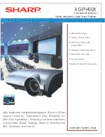 Sharp XG-PH50X - XGA DLP Projector Brochure & Specs предпросмотр