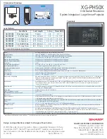 Preview for 4 page of Sharp XG-PH50X - XGA DLP Projector Brochure & Specs