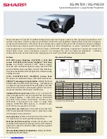 Sharp XG-PH50X - XGA DLP Projector Specifications предпросмотр