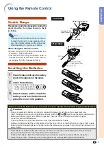 Предварительный просмотр 19 страницы Sharp XG-PH70X - XGA DLP Projector Operation Manual