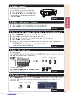 Предварительный просмотр 21 страницы Sharp XG-SV100W Operation Manual