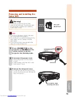 Предварительный просмотр 77 страницы Sharp XG-SV100W Operation Manual