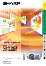 Предварительный просмотр 1 страницы Sharp XG-V10XE Operation Manual