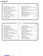 Предварительный просмотр 2 страницы Sharp XG-V10XE Service Manual