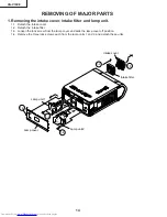 Предварительный просмотр 14 страницы Sharp XG-V10XE Service Manual