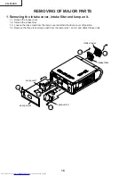 Предварительный просмотр 16 страницы Sharp XG-V10XU - Conference Series XGA LCD Projector Service Manual