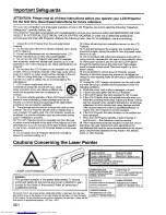 Preview for 4 page of Sharp XG-XV1E Operation Manual