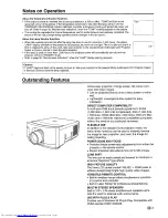 Preview for 5 page of Sharp XG-XV1E Operation Manual