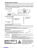 Предварительный просмотр 11 страницы Sharp XG-XV2E Operation Manual