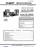 Sharp XL-1200 Service Manual preview