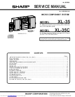 Предварительный просмотр 1 страницы Sharp XL-35 Service Manual