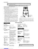 Preview for 2 page of Sharp XL-560 Service Manual