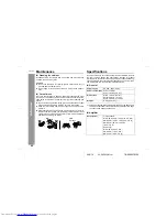 Предварительный просмотр 56 страницы Sharp XL-DV50H Operation Manual