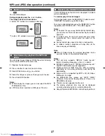 Предварительный просмотр 27 страницы Sharp XL-DV75H Operation Manual