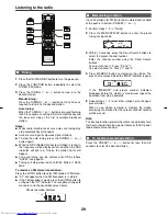 Предварительный просмотр 29 страницы Sharp XL-DV75H Operation Manual