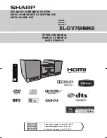 Sharp XL-DV75HMKII Operation Manual preview