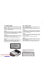 Preview for 4 page of Sharp XL-E100H Operation Manual