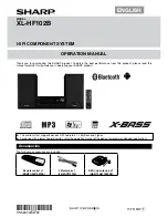 Preview for 1 page of Sharp XL-HF102B Operation Manual