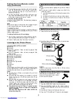 Предварительный просмотр 8 страницы Sharp XL-HF200PH(BK) Operation Manual