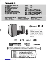 Sharp XL-HF202PH Operation Manual preview