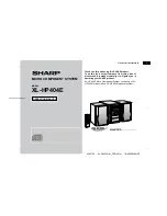 Sharp XL-HP404E Operation Manual preview