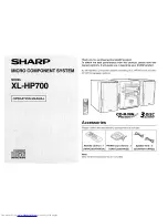 Sharp XL-HP700 Operation Manual preview