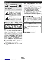 Предварительный просмотр 2 страницы Sharp XL-LS703B Operation Manual