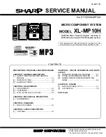 Sharp XL-MP10H Service Manual предпросмотр