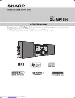 Sharp XL-MP15H Operation Manual preview