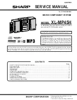 Sharp XL-MP45H Service Manual preview