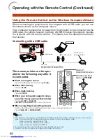 Предварительный просмотр 38 страницы Sharp XR-30S - SVGA DLP Projector Operation Manual