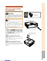 Предварительный просмотр 57 страницы Sharp XR-32S - Notevision SVGA DLP Projector Operation Manual