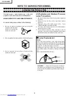 Предварительный просмотр 4 страницы Sharp XV-C100A Service Manual