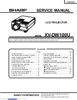 Sharp XV-DW100U Service Manual предпросмотр