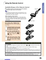 Preview for 15 page of Sharp XV-Z10000 Operation Manual