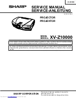 Sharp XV-Z10000 Service Manual предпросмотр