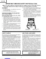 Preview for 4 page of Sharp XV-Z10000 Service Manual