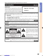 Preview for 2 page of Sharp XV-Z12000 - Vision - DLP Projector Operation Manual