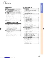 Preview for 4 page of Sharp XV-Z12000 - Vision - DLP Projector Operation Manual