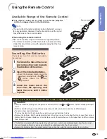 Preview for 14 page of Sharp XV-Z12000 - Vision - DLP Projector Operation Manual