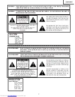 Предварительный просмотр 7 страницы Sharp XV-Z12000 - Vision - DLP Projector Service Manual