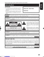 Предварительный просмотр 3 страницы Sharp XV-Z17000 Operation Manual