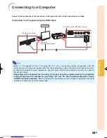 Предварительный просмотр 23 страницы Sharp XV-Z17000 Operation Manual