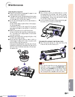 Предварительный просмотр 61 страницы Sharp XV-Z17000 Operation Manual