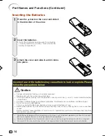 Предварительный просмотр 15 страницы Sharp XV-Z3000 - Vision WXGA DLP Projector Operation Manual