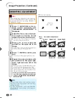 Предварительный просмотр 35 страницы Sharp XV-Z3000 - Vision WXGA DLP Projector Operation Manual