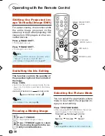 Предварительный просмотр 39 страницы Sharp XV-Z3000 - Vision WXGA DLP Projector Operation Manual