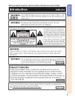 Предварительный просмотр 3 страницы Sharp XV-Z30000 Operation Operation Manual