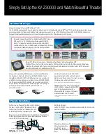 Предварительный просмотр 2 страницы Sharp XV-Z30000 Operation Specifications